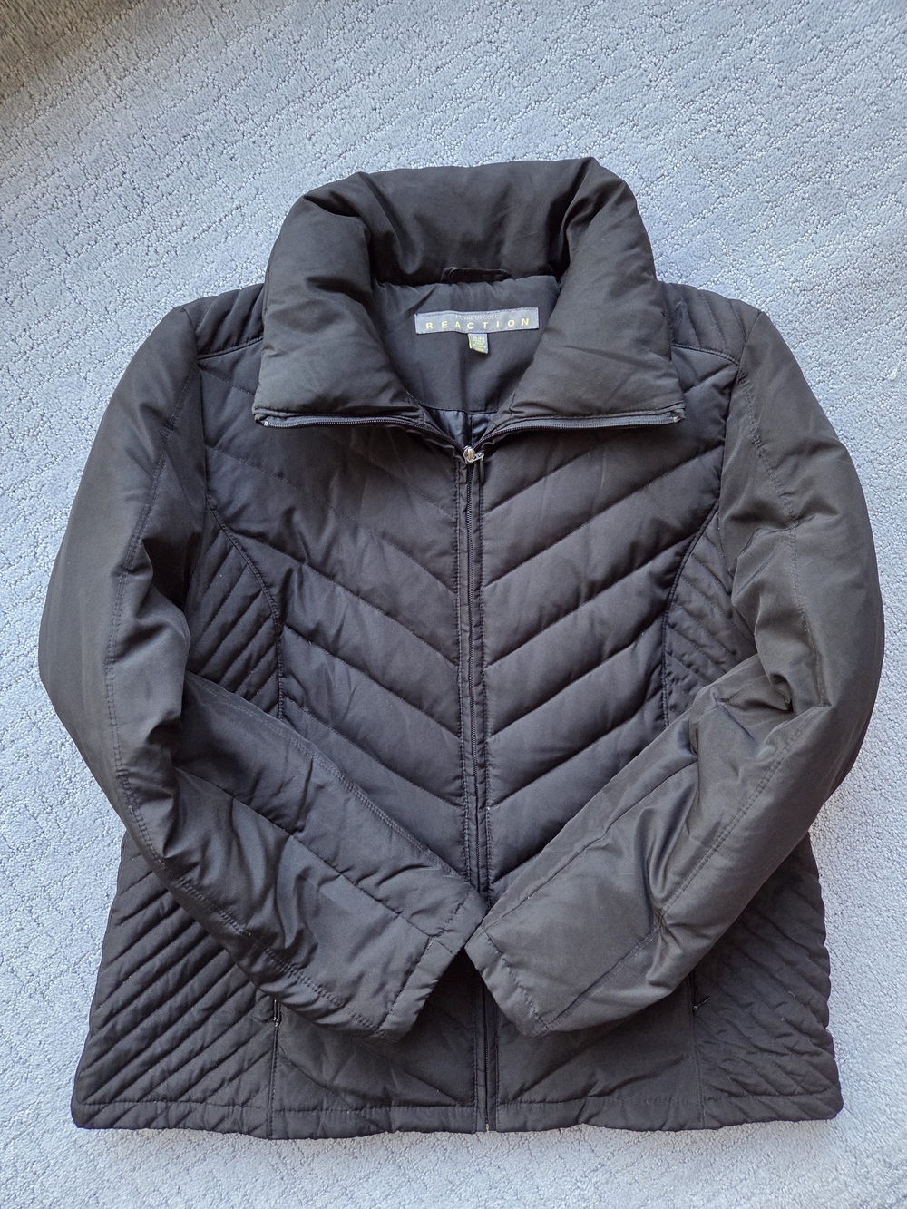 Kenneth Cole Reaction Women's Black Quilted Down Jacket